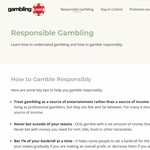 HOW TO GAMBLE RESPONSIBLY